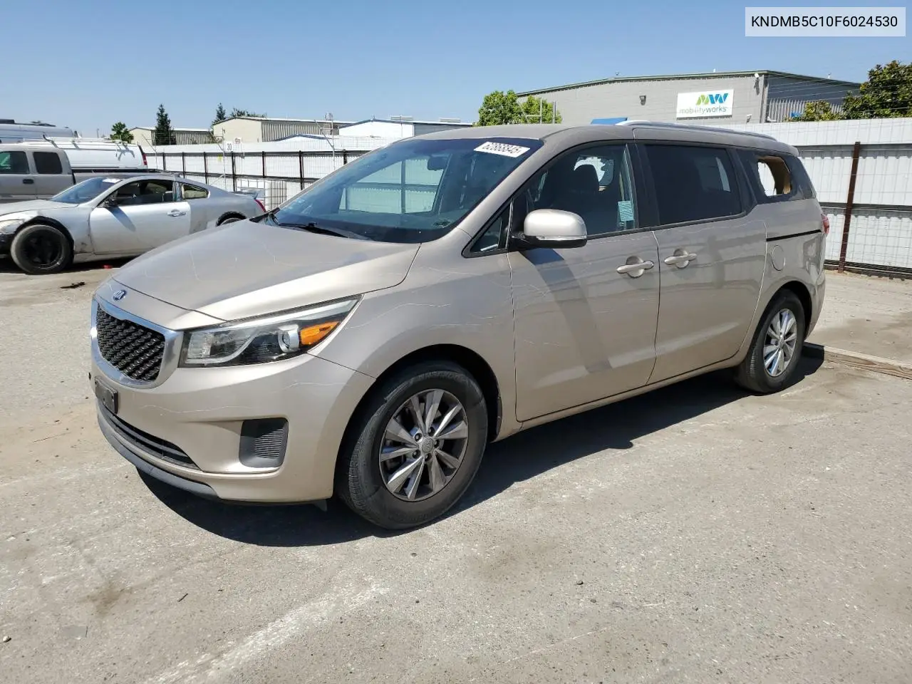 2015 Kia Sedona Lx VIN: KNDMB5C10F6024530 Lot: 62868845