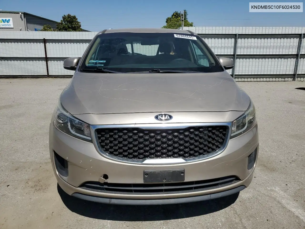 2015 Kia Sedona Lx VIN: KNDMB5C10F6024530 Lot: 62868845
