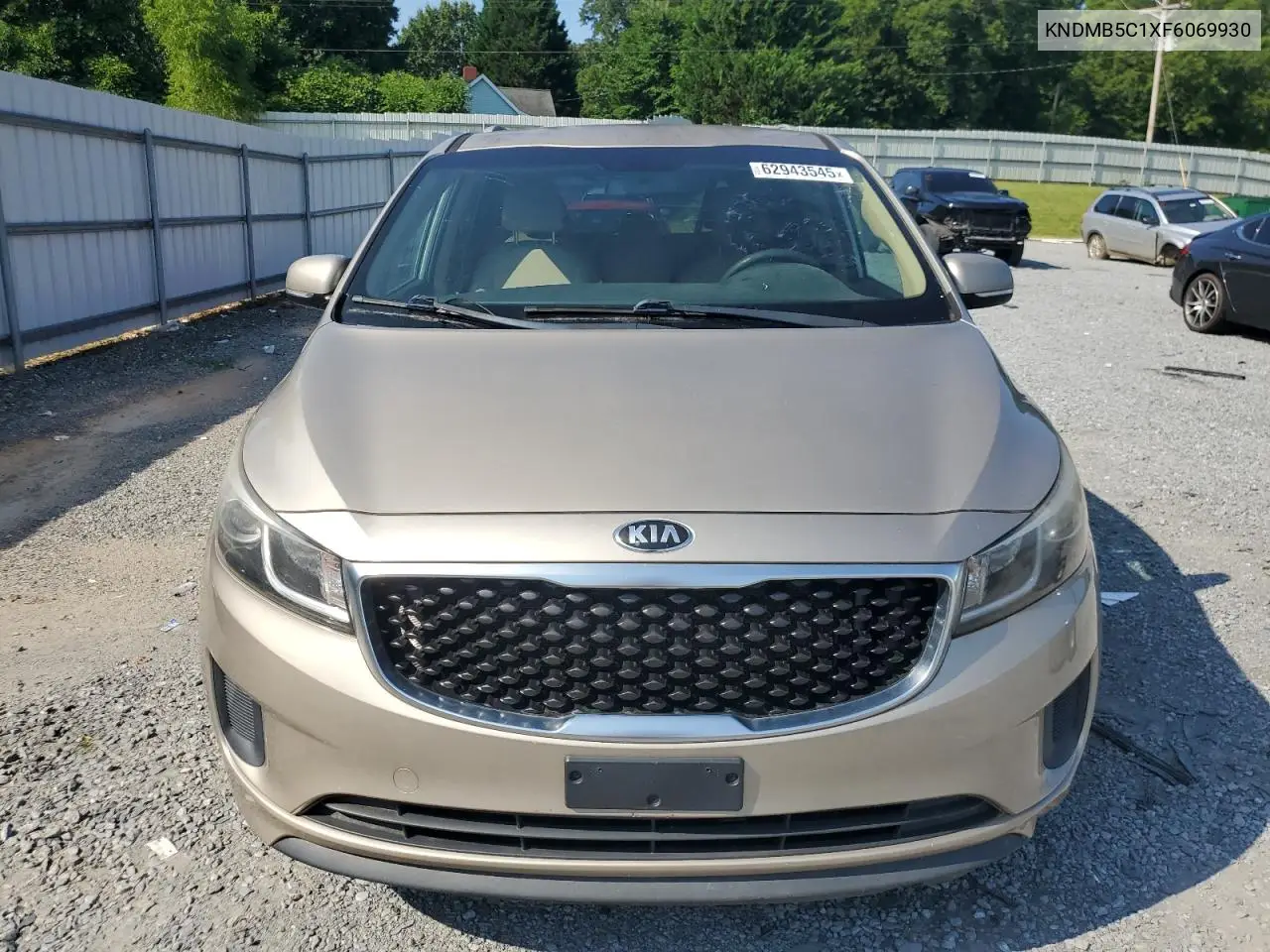 2015 Kia Sedona Lx VIN: KNDMB5C1XF6069930 Lot: 62943545