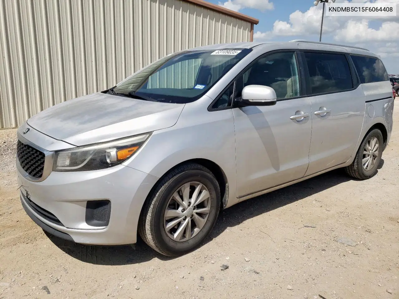 2015 Kia Sedona Lx VIN: KNDMB5C15F6064408 Lot: 63109035