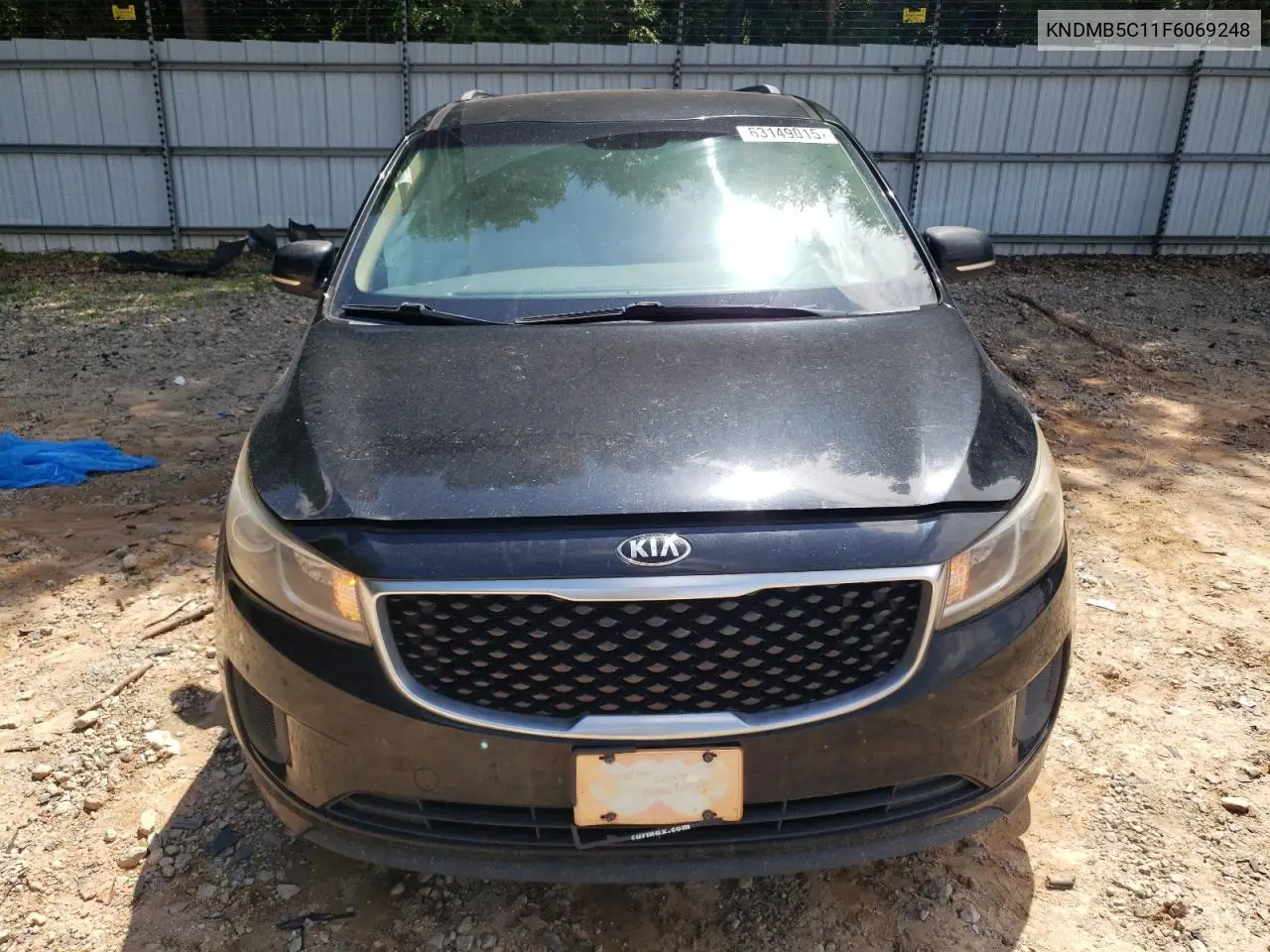 2015 Kia Sedona Lx VIN: KNDMB5C11F6069248 Lot: 63149015