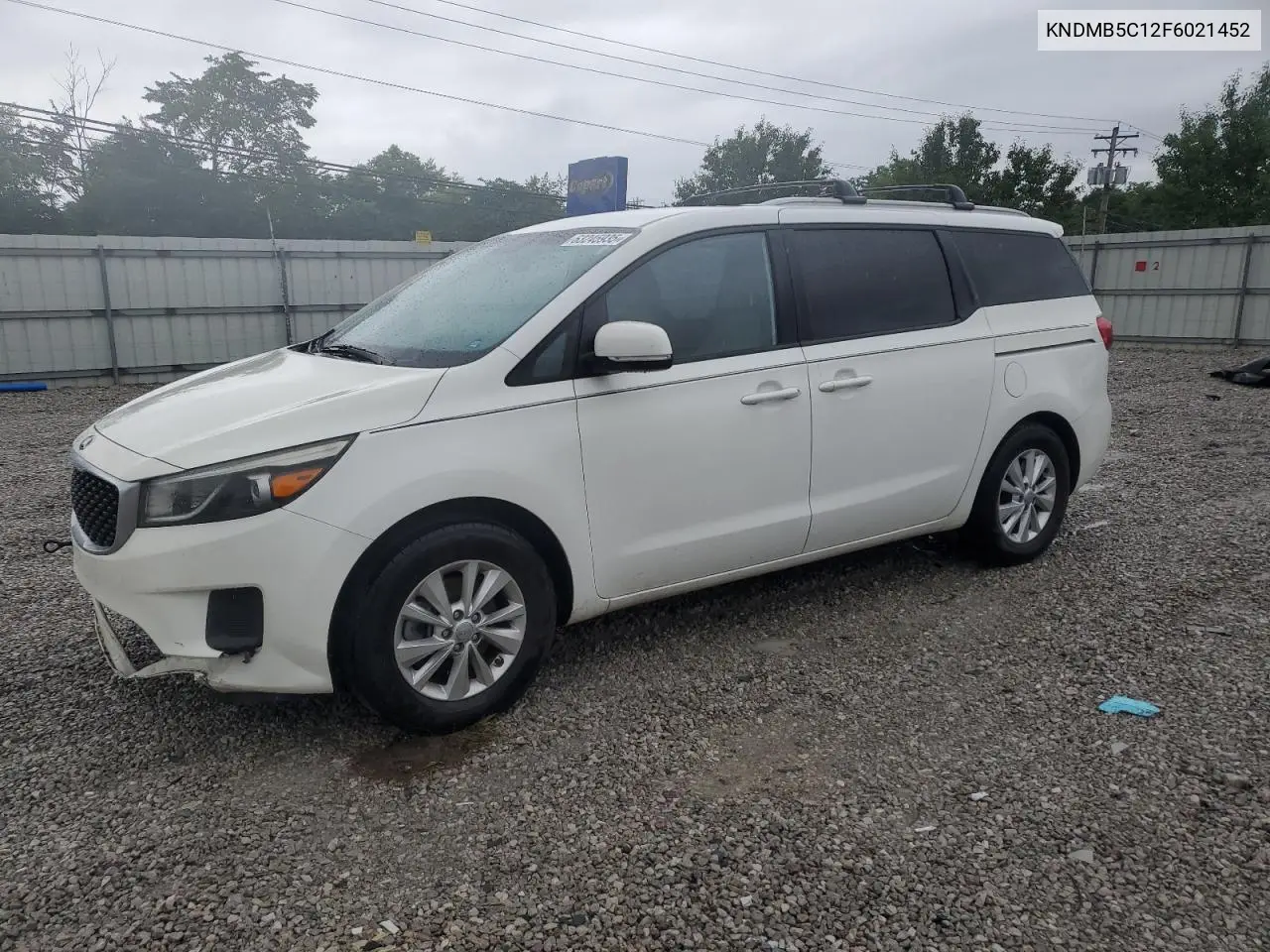 2015 Kia Sedona Lx VIN: KNDMB5C12F6021452 Lot: 63245935