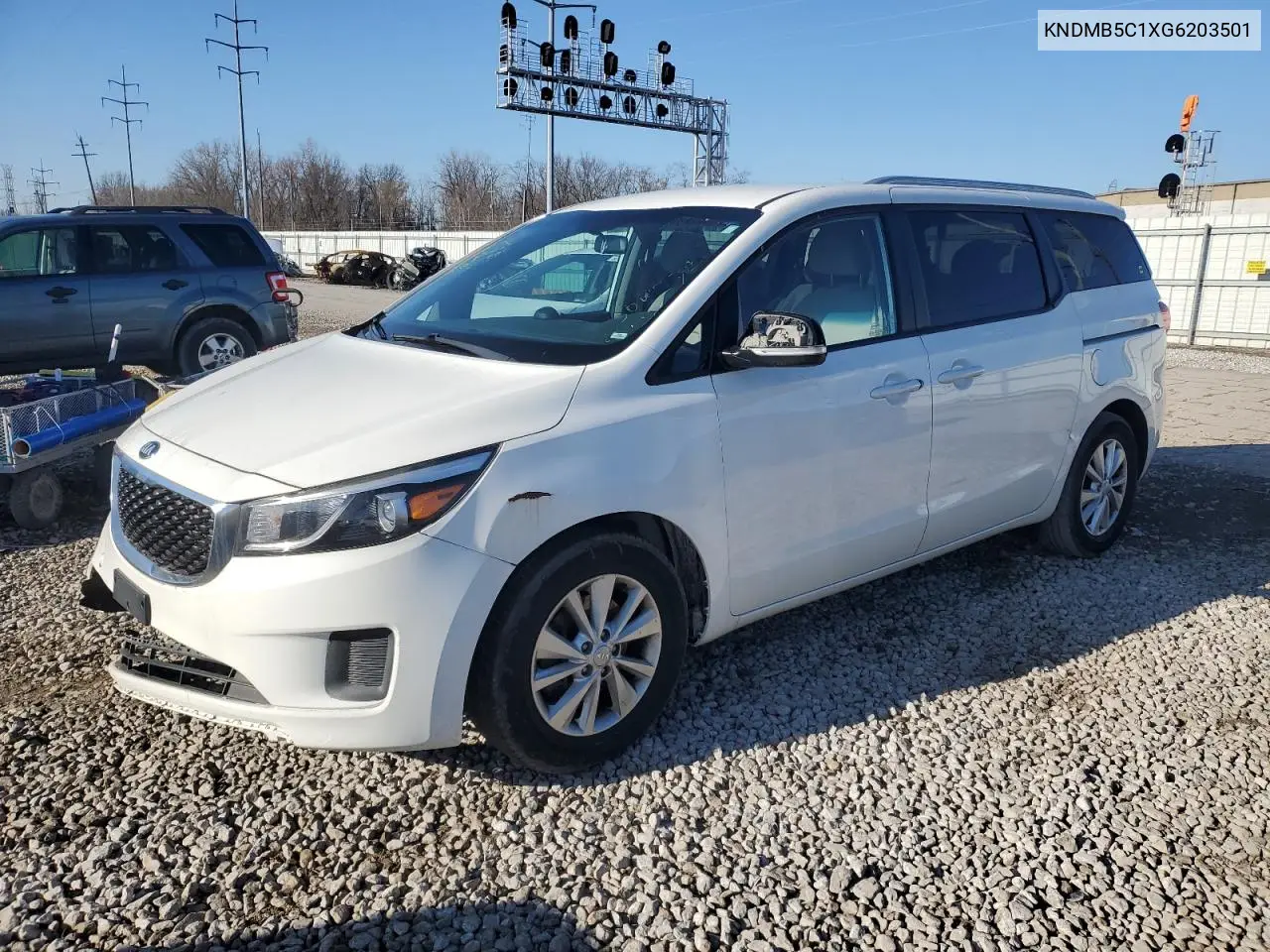 2016 Kia Sedona Lx VIN: KNDMB5C1XG6203501 Lot: 50640945