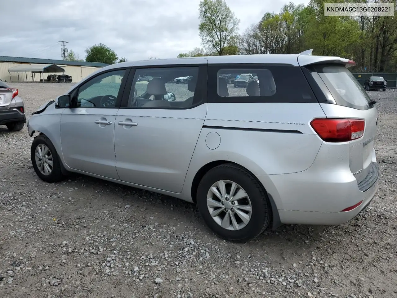 2016 Kia Sedona L VIN: KNDMA5C13G6208221 Lot: 52132915