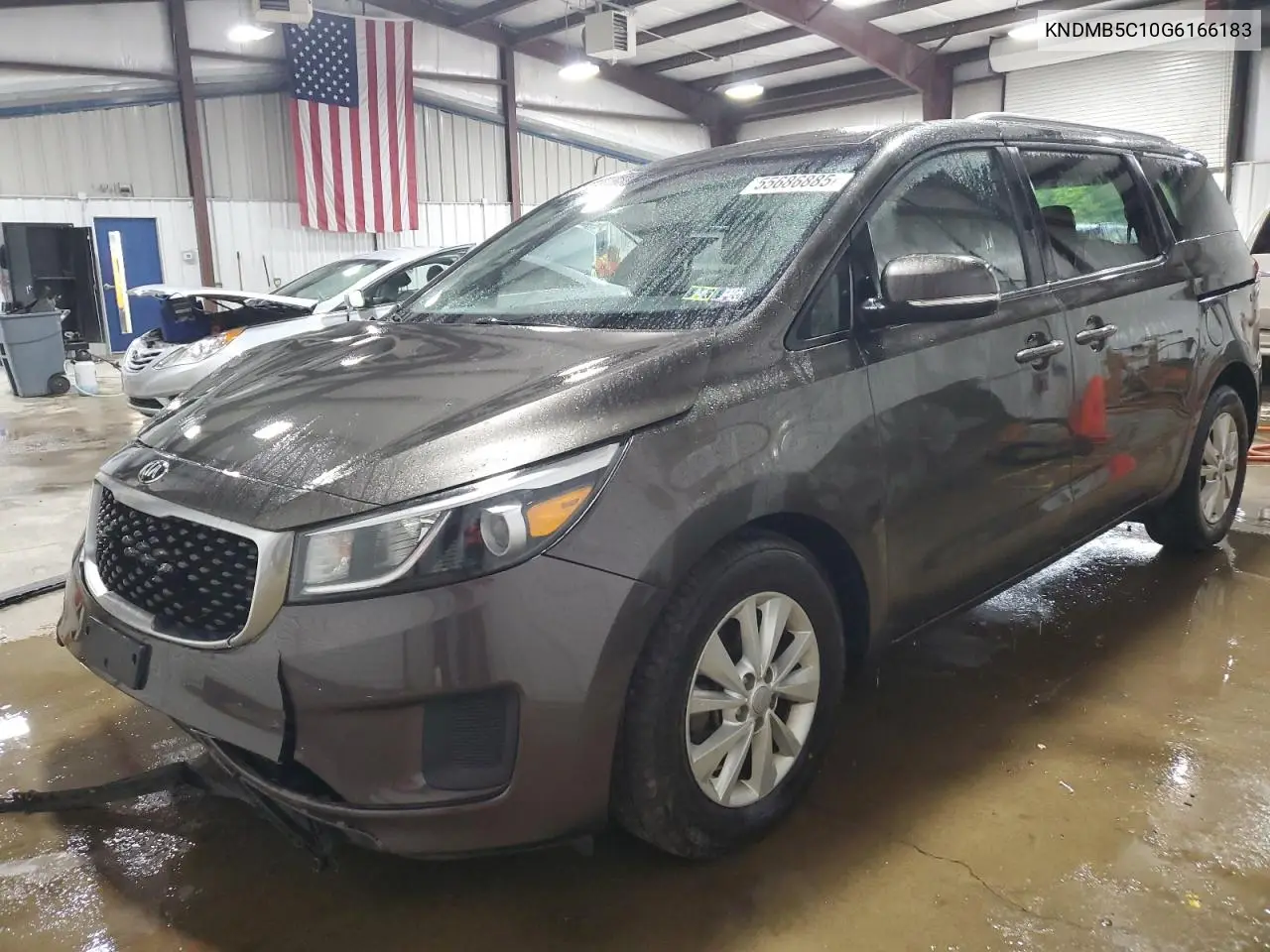 2016 Kia Sedona Lx VIN: KNDMB5C10G6166183 Lot: 55686885