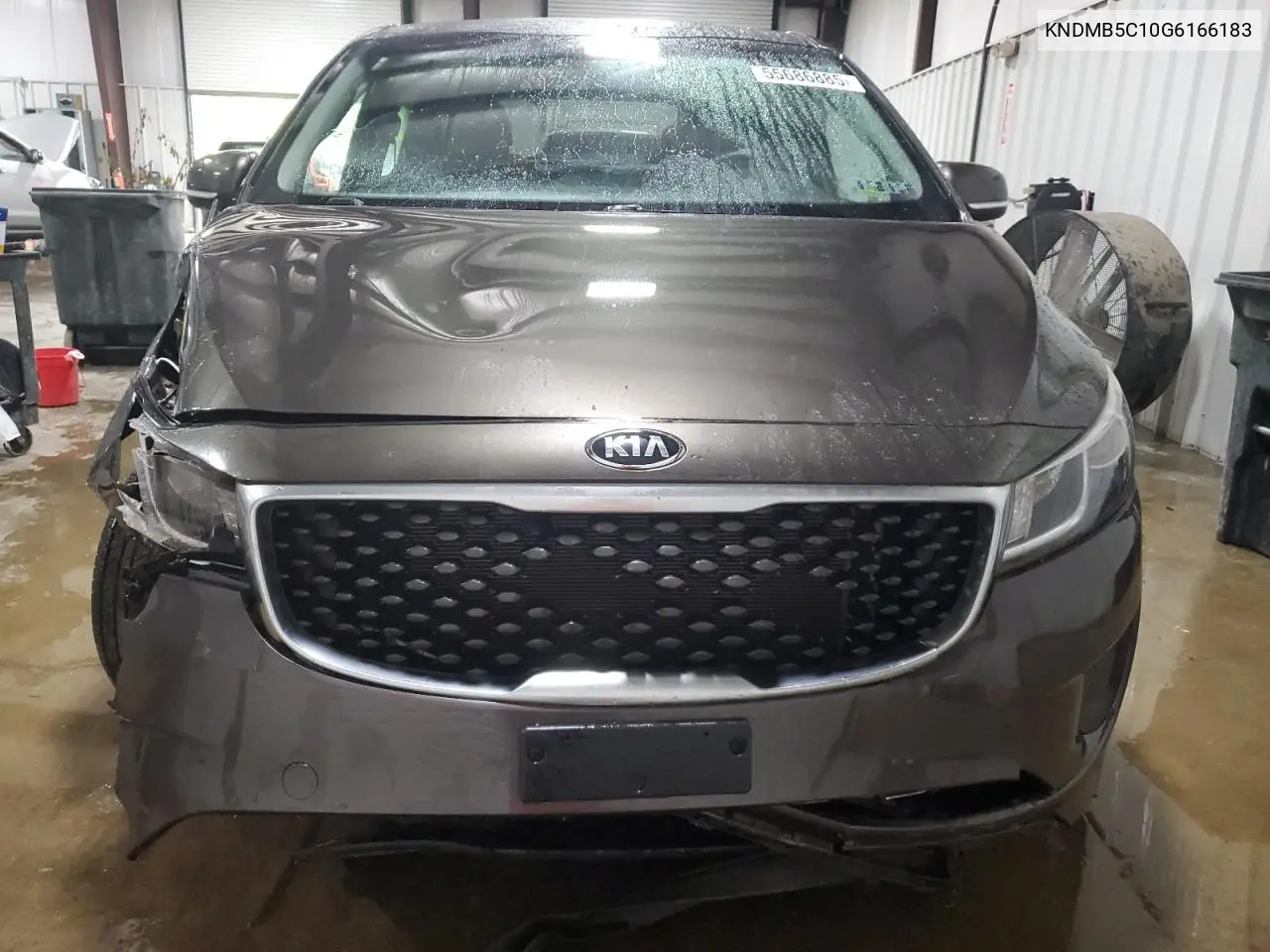 2016 Kia Sedona Lx VIN: KNDMB5C10G6166183 Lot: 55686885