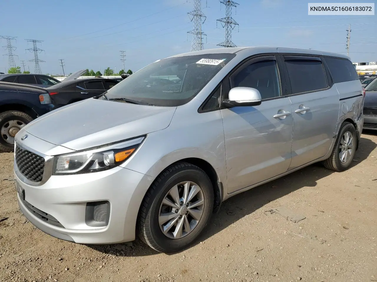 2016 Kia Sedona L VIN: KNDMA5C16G6183072 Lot: 55980915