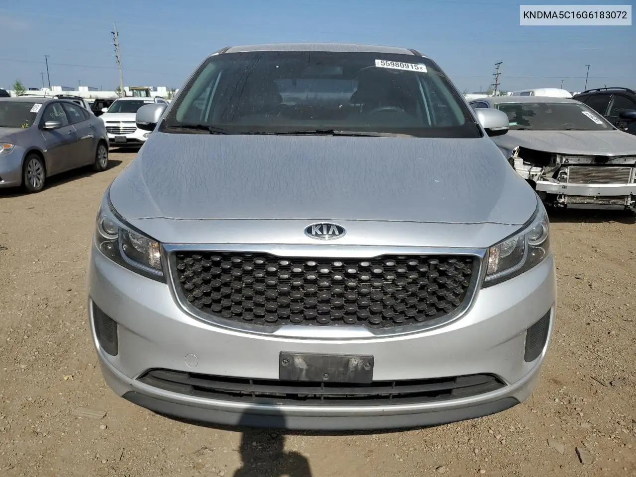2016 Kia Sedona L VIN: KNDMA5C16G6183072 Lot: 55980915