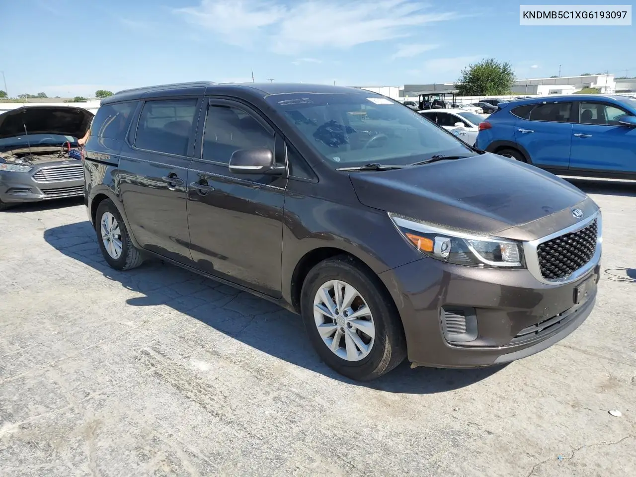 2016 Kia Sedona Lx VIN: KNDMB5C1XG6193097 Lot: 56135725