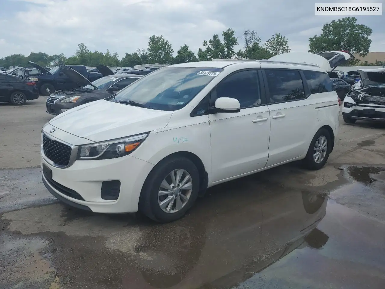 2016 Kia Sedona Lx VIN: KNDMB5C18G6195527 Lot: 56139175