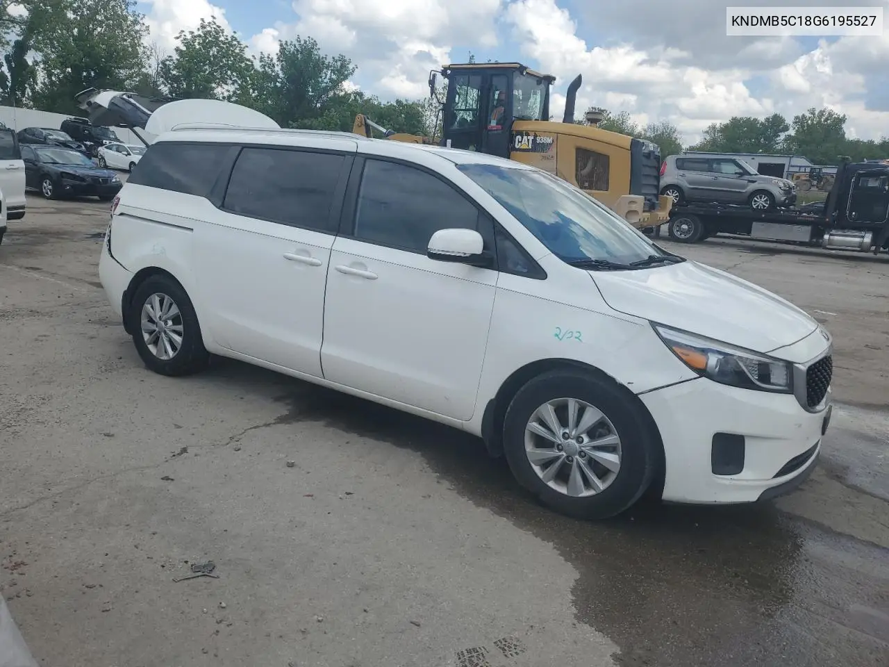 2016 Kia Sedona Lx VIN: KNDMB5C18G6195527 Lot: 56139175