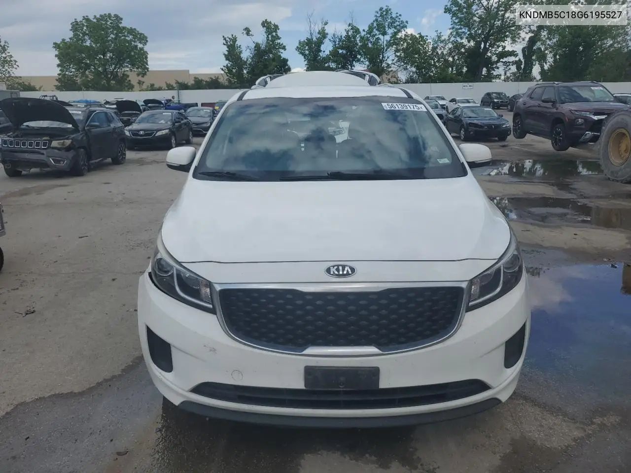 2016 Kia Sedona Lx VIN: KNDMB5C18G6195527 Lot: 56139175
