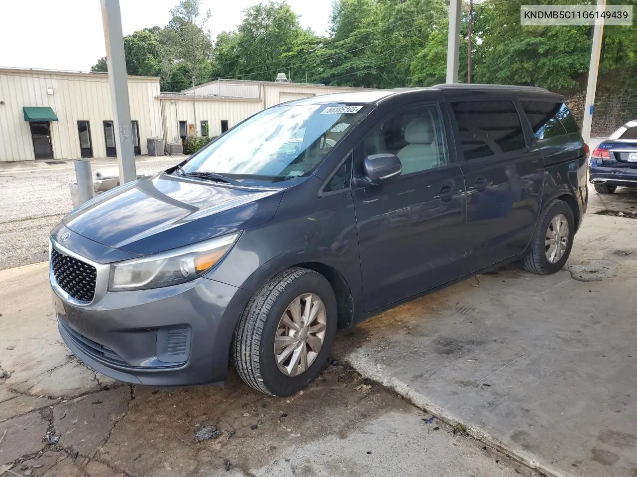 2016 Kia Sedona Lx VIN: KNDMB5C11G6149439 Lot: 56395165