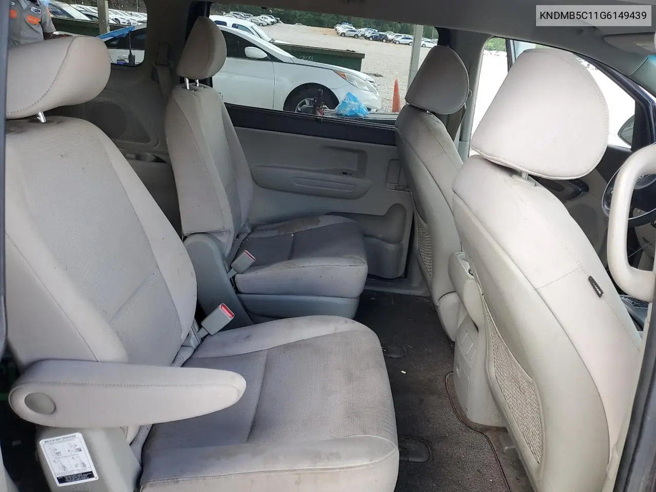 2016 Kia Sedona Lx VIN: KNDMB5C11G6149439 Lot: 56395165