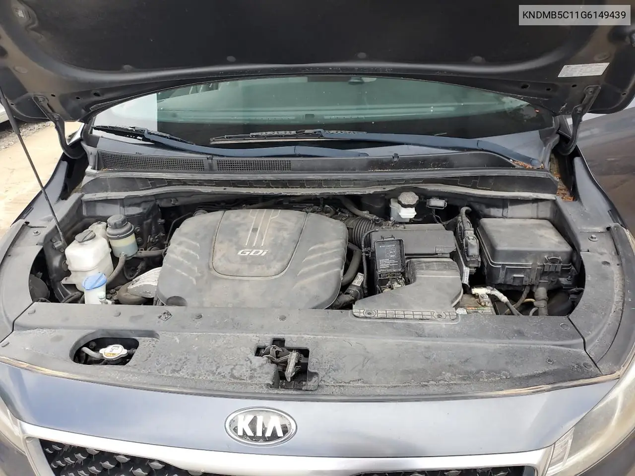2016 Kia Sedona Lx VIN: KNDMB5C11G6149439 Lot: 56395165
