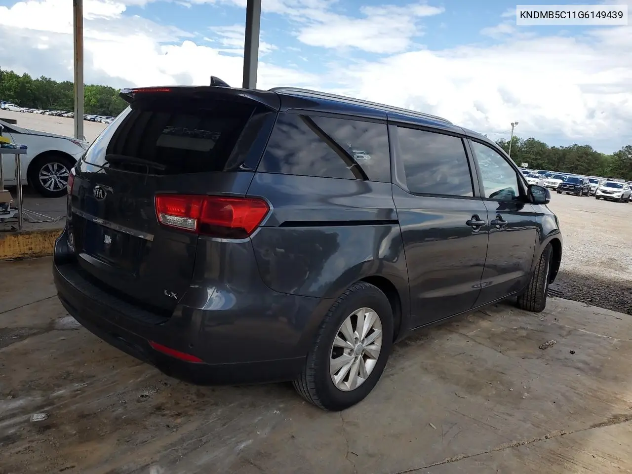2016 Kia Sedona Lx VIN: KNDMB5C11G6149439 Lot: 56395165