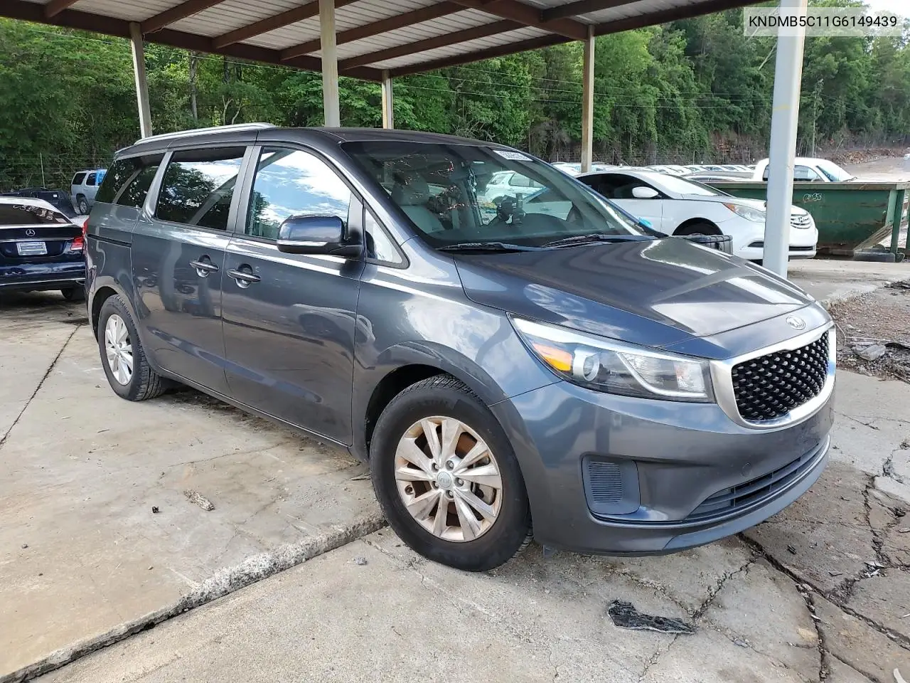 2016 Kia Sedona Lx VIN: KNDMB5C11G6149439 Lot: 56395165
