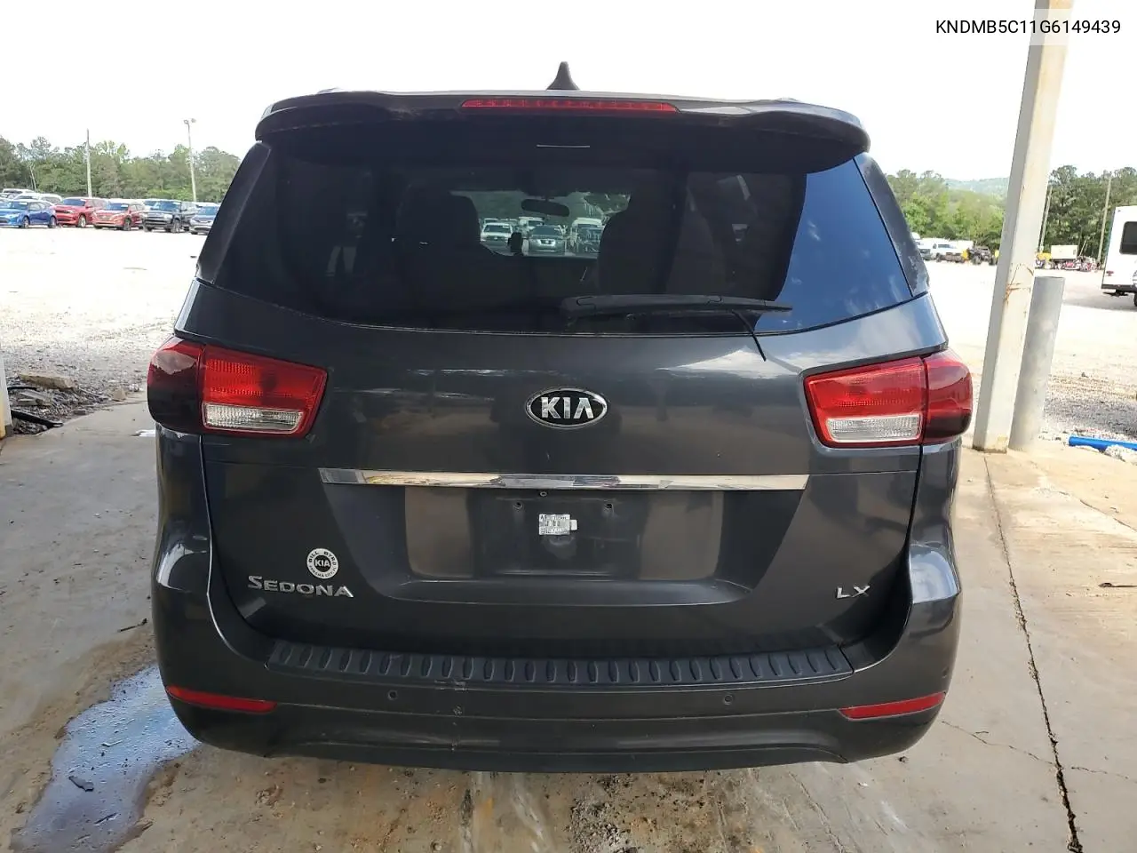 2016 Kia Sedona Lx VIN: KNDMB5C11G6149439 Lot: 56395165