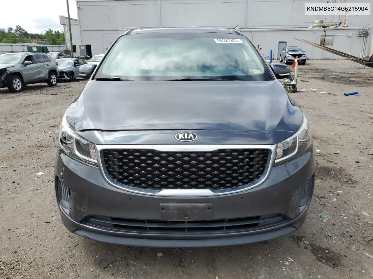 2016 Kia Sedona Lx VIN: KNDMB5C14G6215904 Lot: 56527925