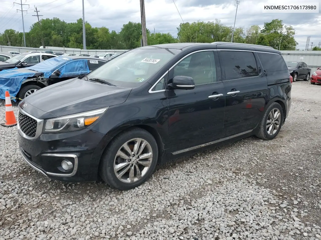 2016 Kia Sedona Sxl VIN: KNDME5C17G6173980 Lot: 56533765