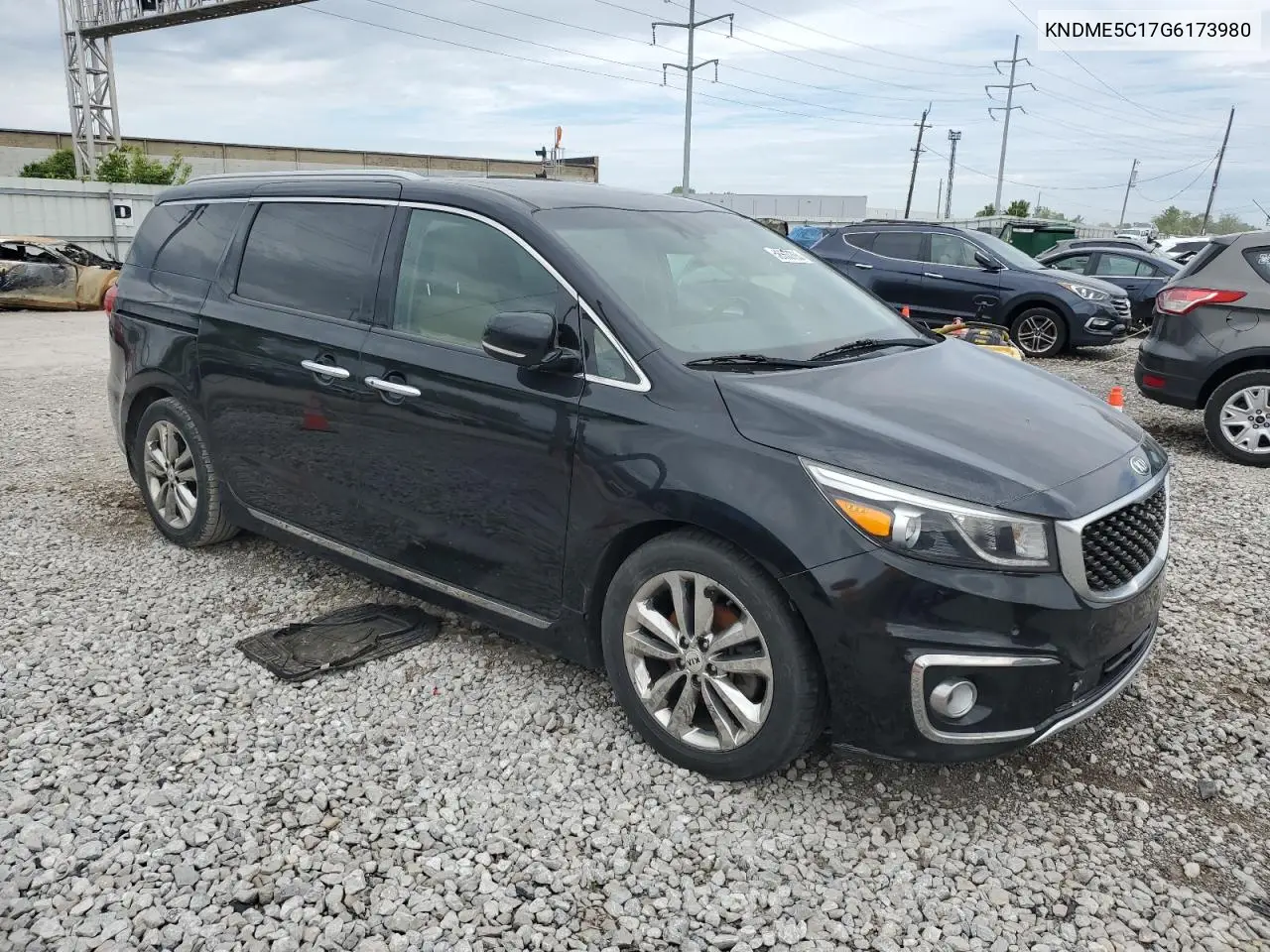 2016 Kia Sedona Sxl VIN: KNDME5C17G6173980 Lot: 56533765