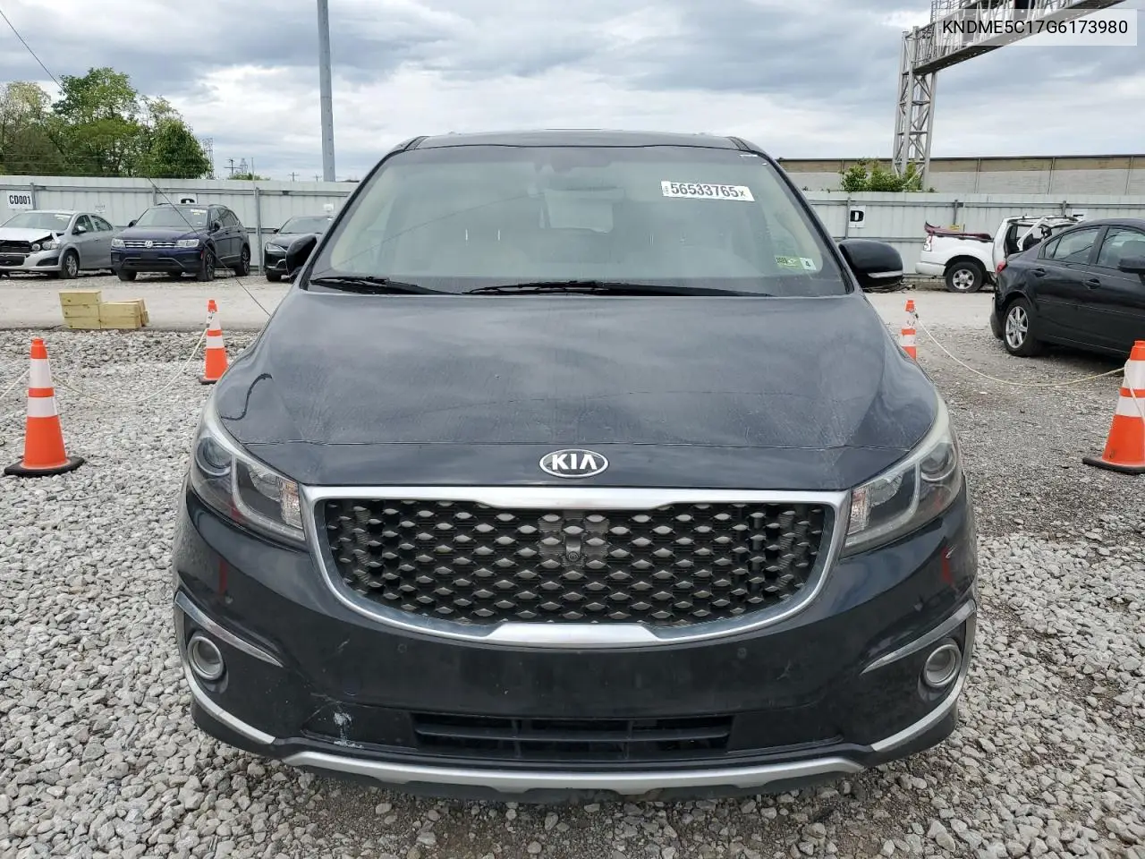 2016 Kia Sedona Sxl VIN: KNDME5C17G6173980 Lot: 56533765