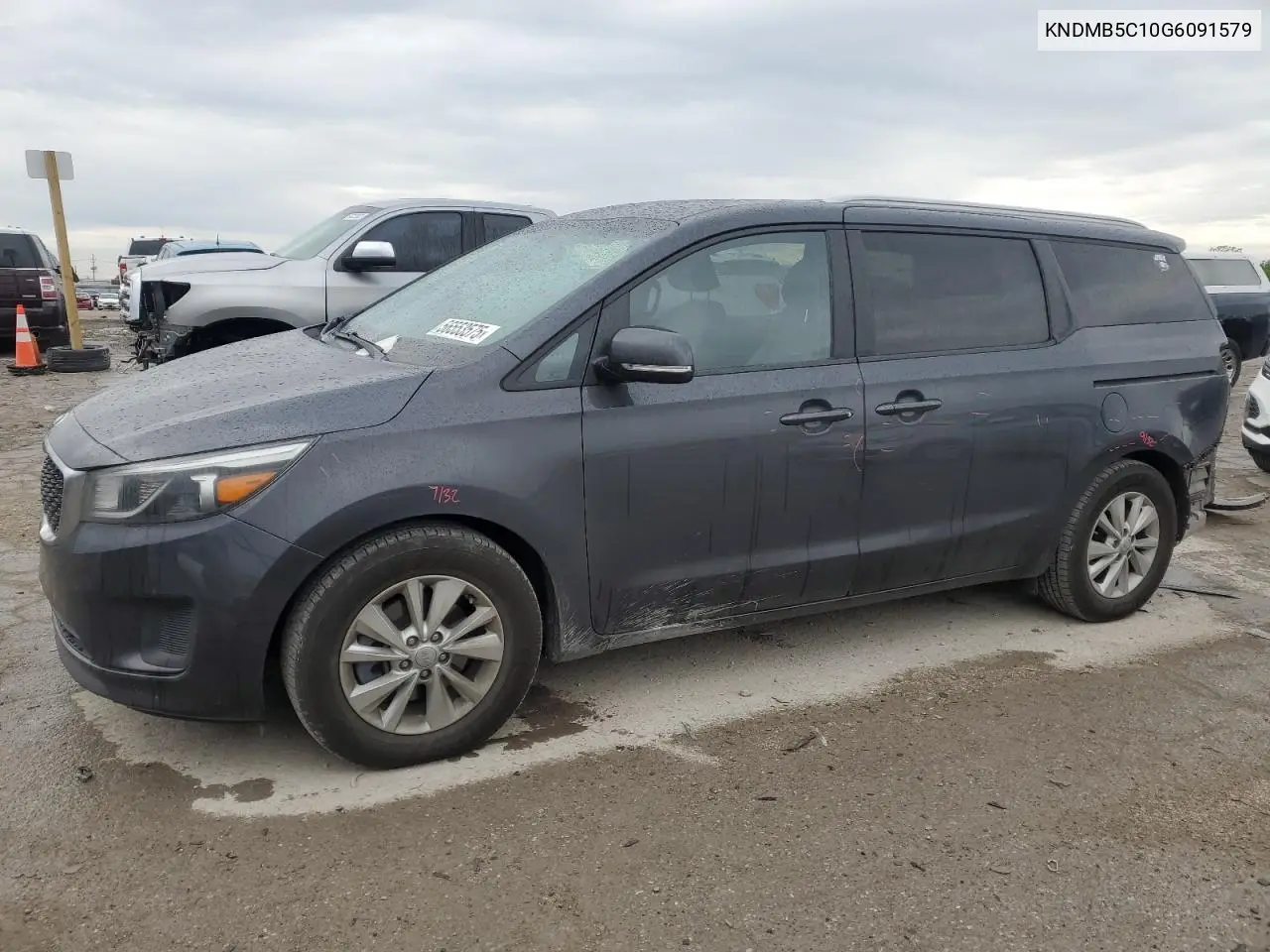 2016 Kia Sedona Lx VIN: KNDMB5C10G6091579 Lot: 56553575