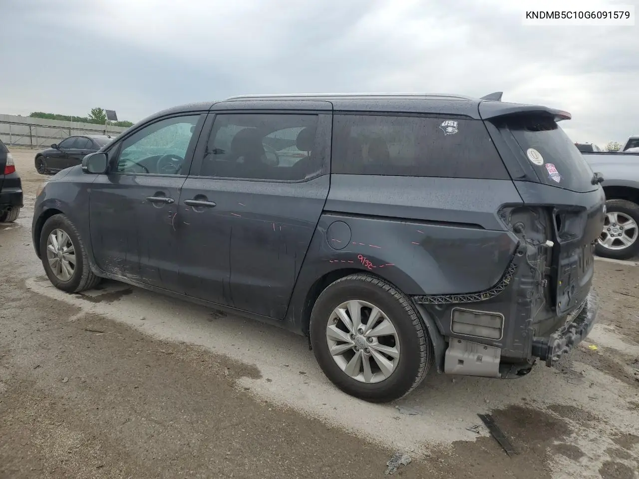 2016 Kia Sedona Lx VIN: KNDMB5C10G6091579 Lot: 56553575