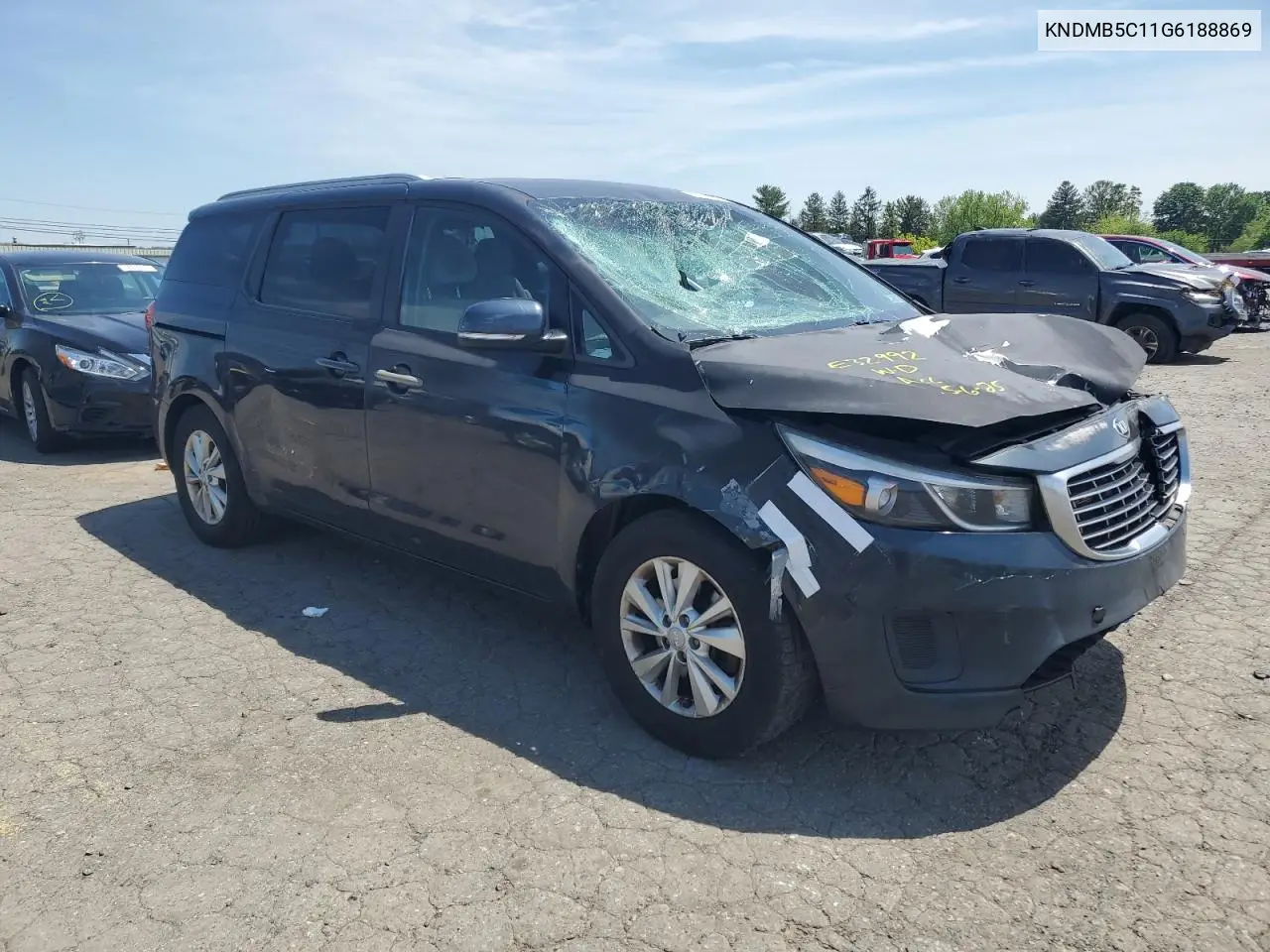 2016 Kia Sedona Lx VIN: KNDMB5C11G6188869 Lot: 56724745