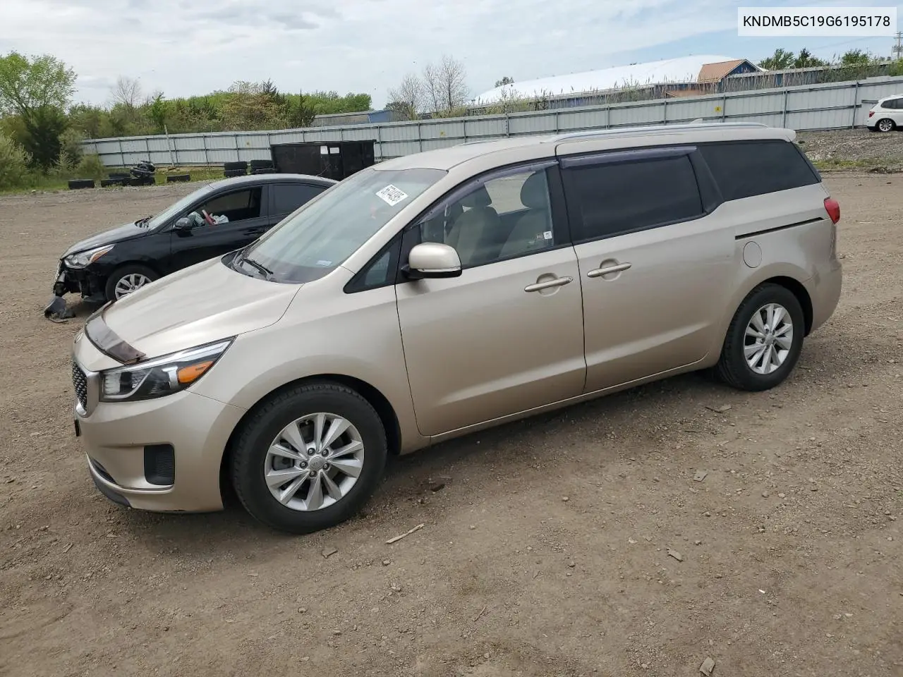2016 Kia Sedona Lx VIN: KNDMB5C19G6195178 Lot: 56744395