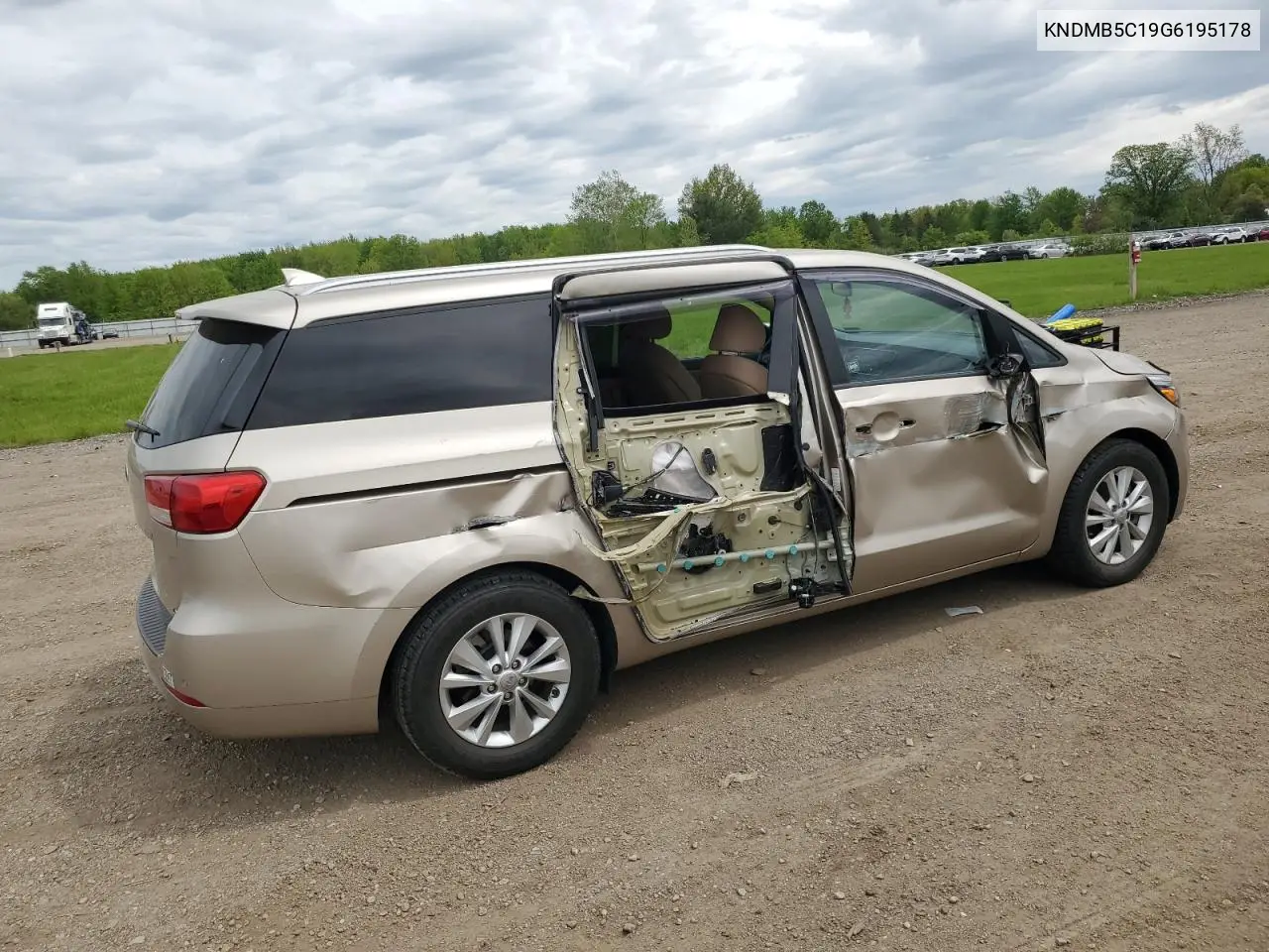 2016 Kia Sedona Lx VIN: KNDMB5C19G6195178 Lot: 56744395