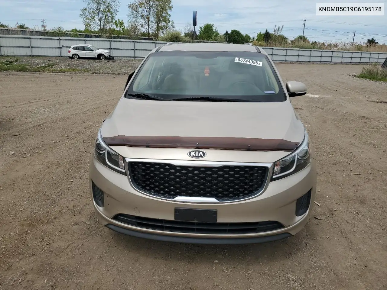 2016 Kia Sedona Lx VIN: KNDMB5C19G6195178 Lot: 56744395