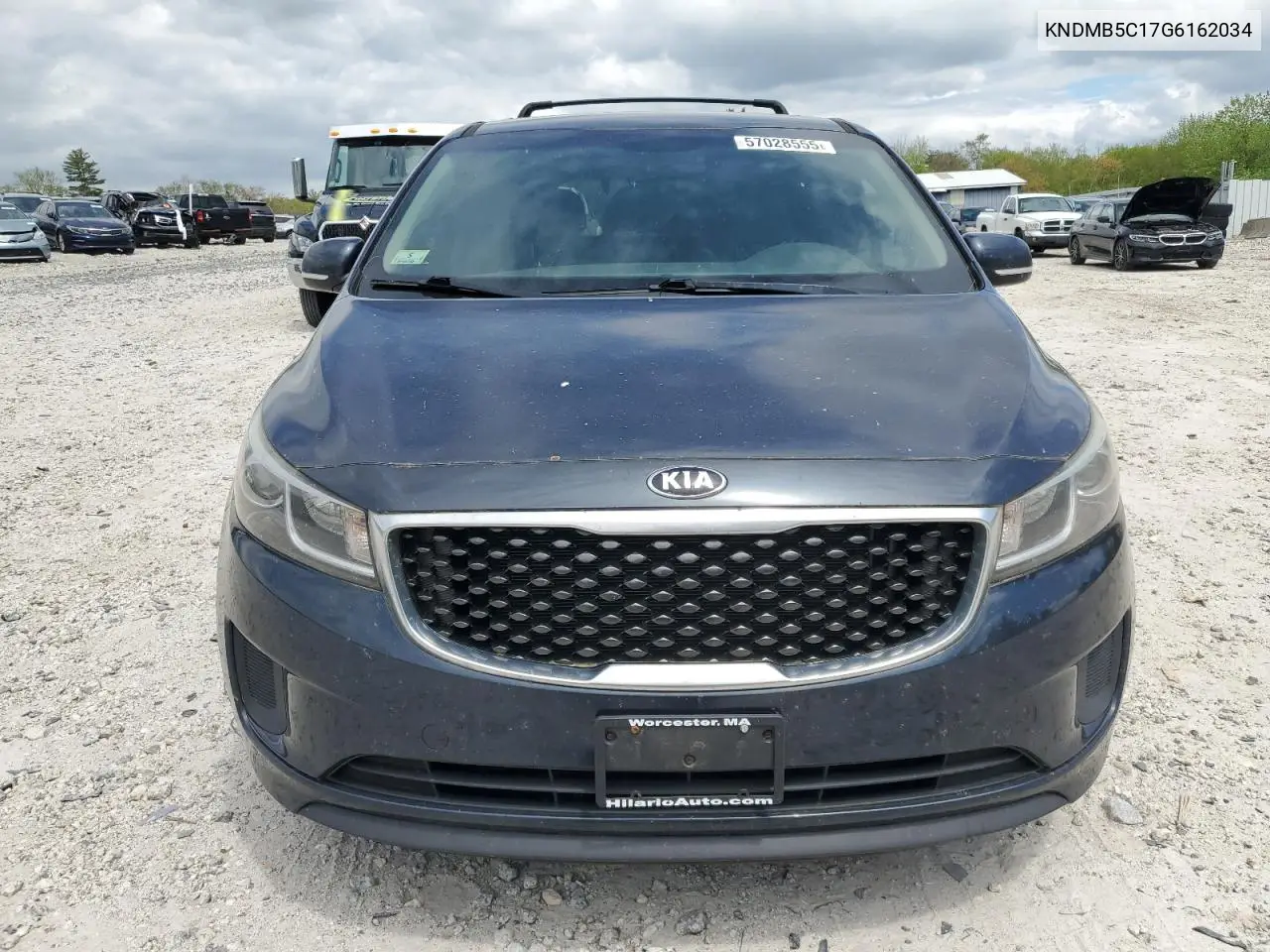 2016 Kia Sedona Lx VIN: KNDMB5C17G6162034 Lot: 57028555
