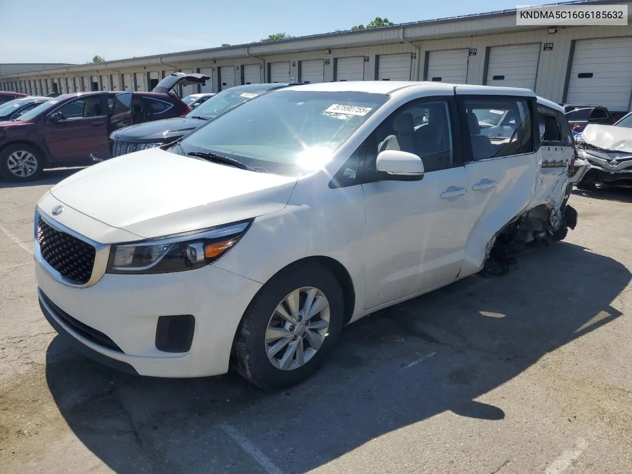 2016 Kia Sedona L VIN: KNDMA5C16G6185632 Lot: 57590755