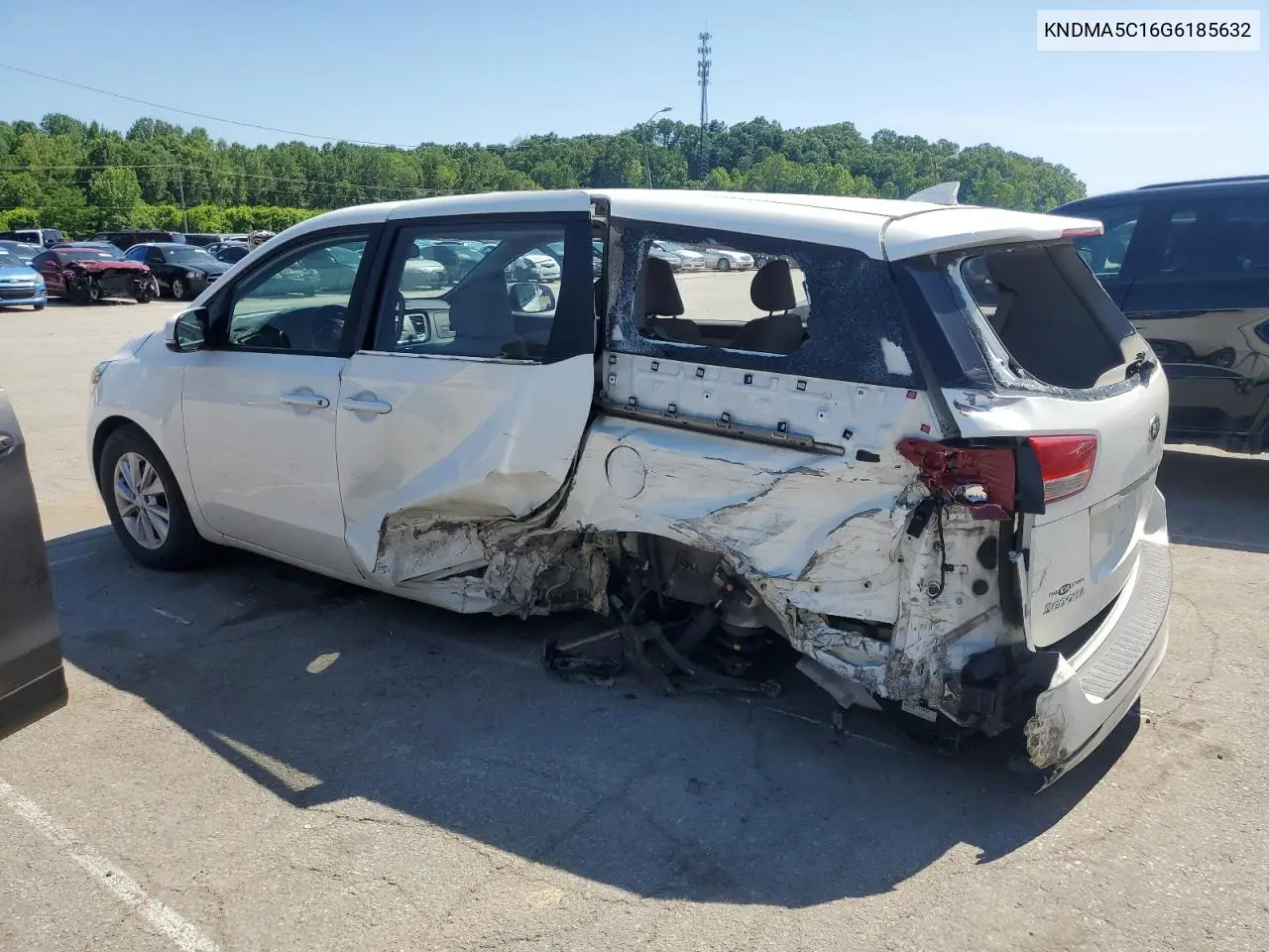 2016 Kia Sedona L VIN: KNDMA5C16G6185632 Lot: 57590755