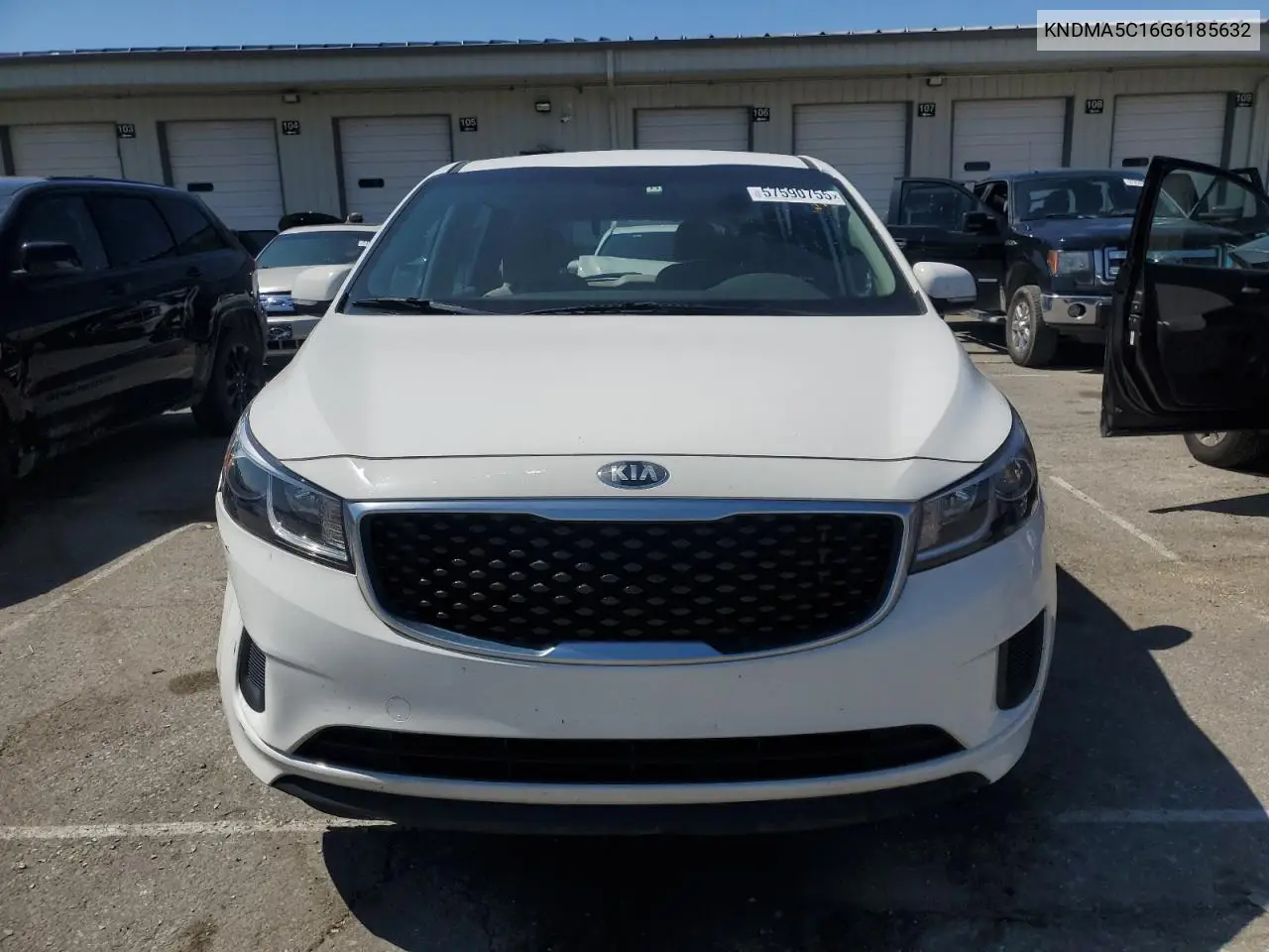 2016 Kia Sedona L VIN: KNDMA5C16G6185632 Lot: 57590755