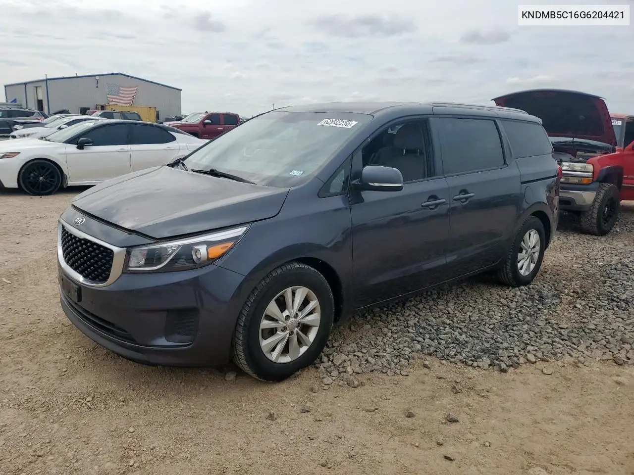 2016 Kia Sedona Lx VIN: KNDMB5C16G6204421 Lot: 62642255