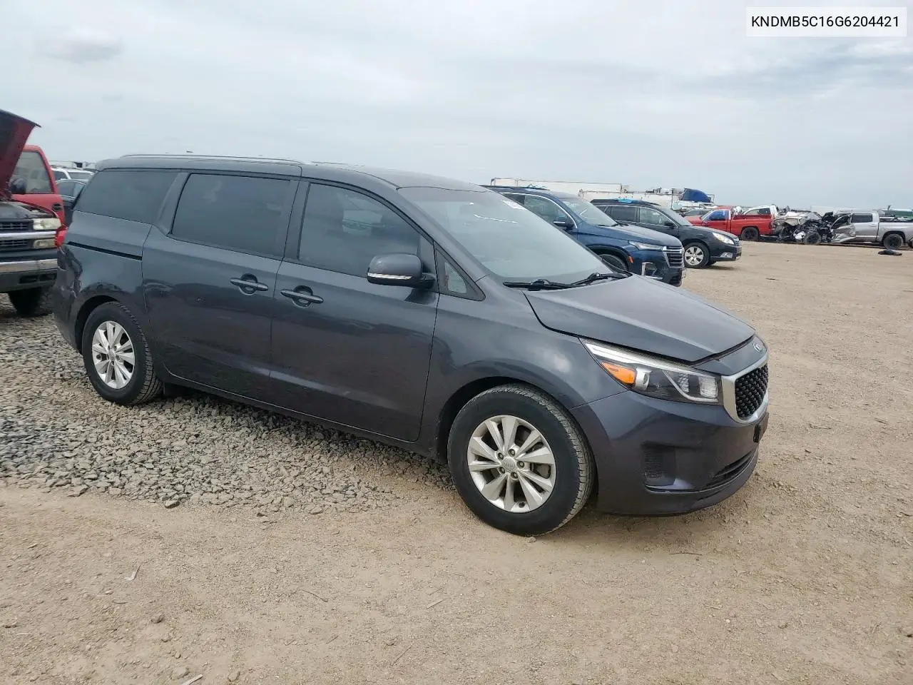 2016 Kia Sedona Lx VIN: KNDMB5C16G6204421 Lot: 62642255