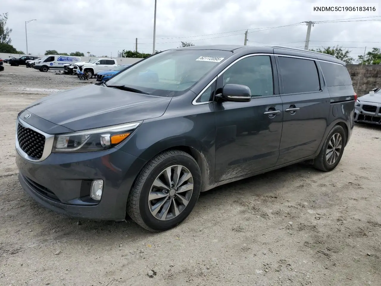 2016 Kia Sedona Ex VIN: KNDMC5C19G6183416 Lot: 62772095