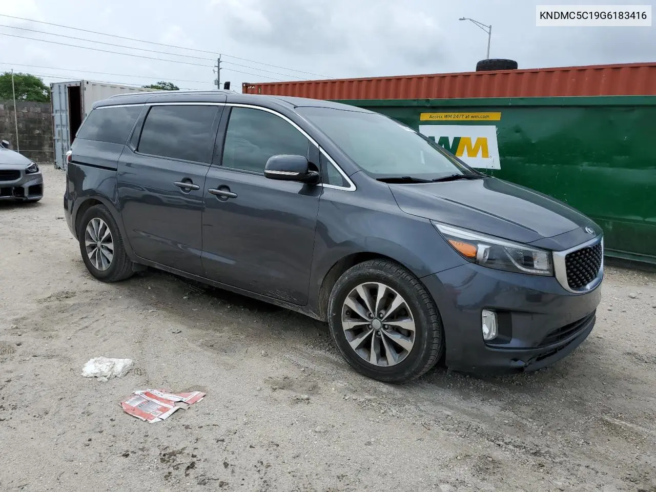 2016 Kia Sedona Ex VIN: KNDMC5C19G6183416 Lot: 62772095