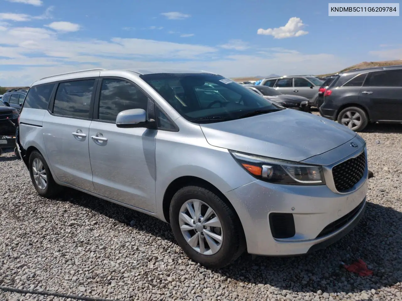 2016 Kia Sedona Lx VIN: KNDMB5C11G6209784 Lot: 62774045