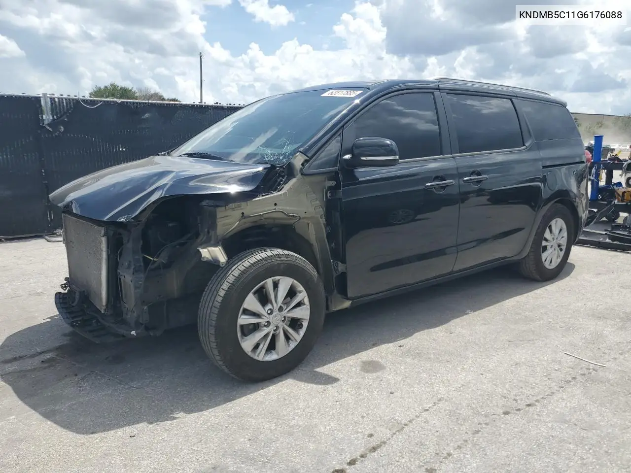 2016 Kia Sedona Lx VIN: KNDMB5C11G6176088 Lot: 62817885