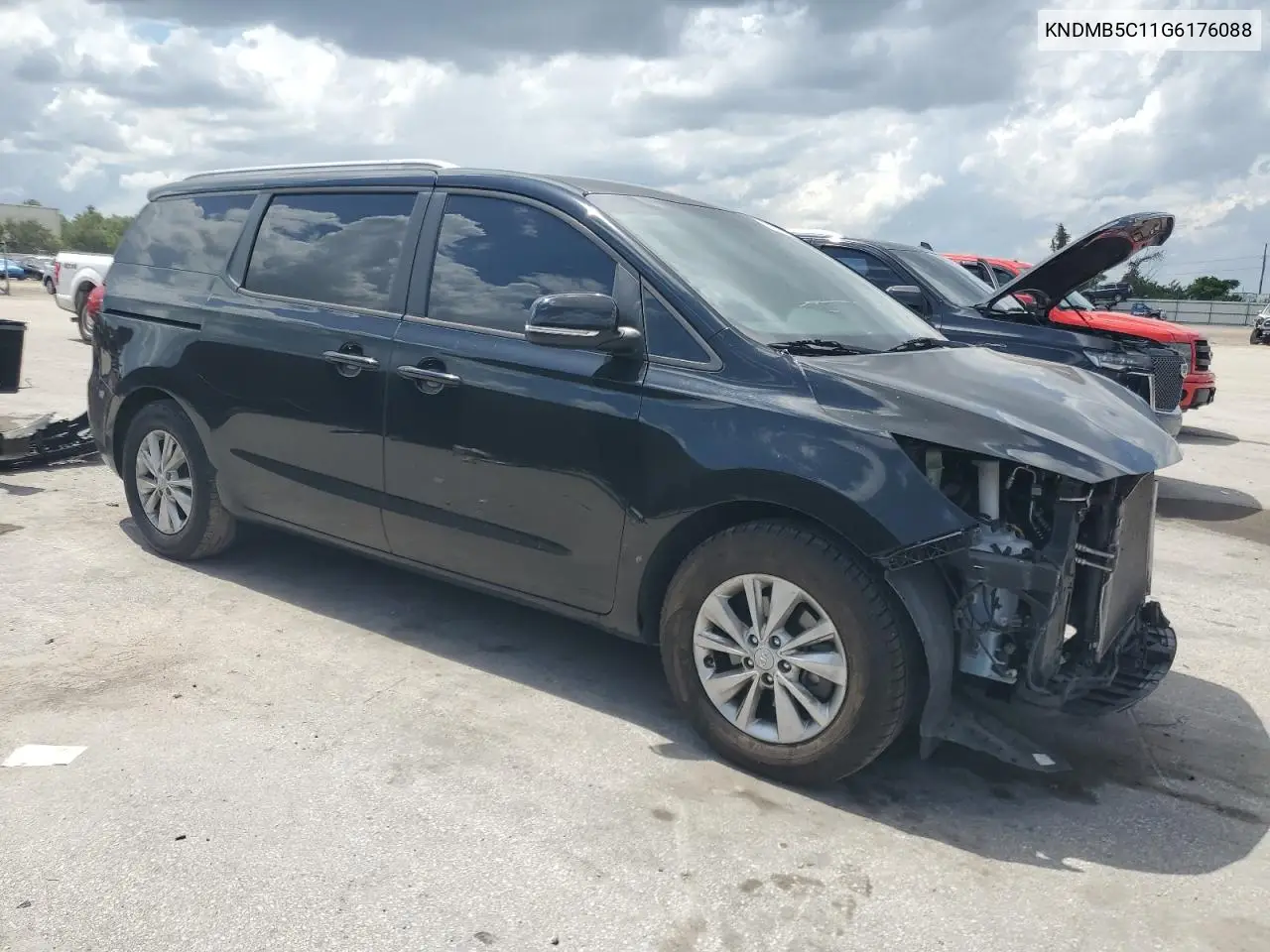 2016 Kia Sedona Lx VIN: KNDMB5C11G6176088 Lot: 62817885