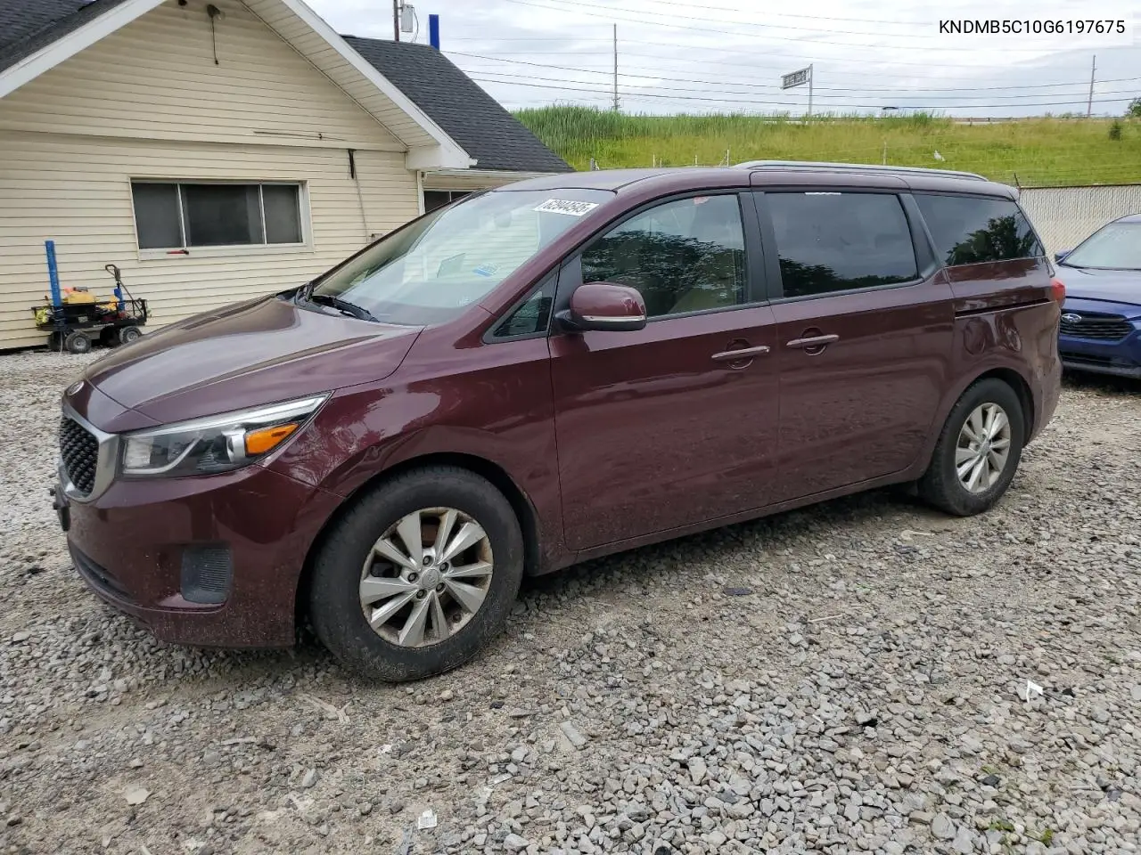 2016 Kia Sedona Lx VIN: KNDMB5C10G6197675 Lot: 62944545