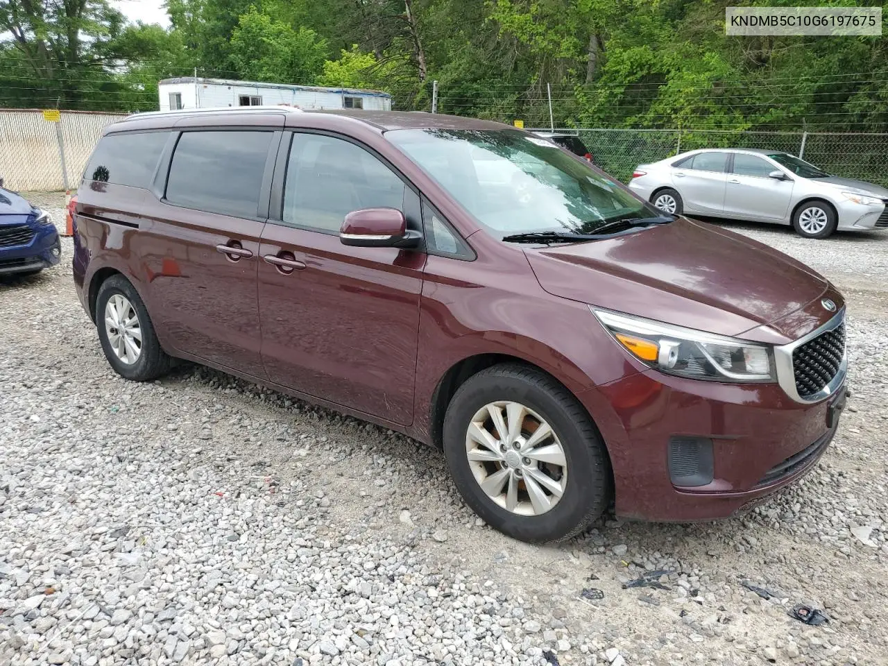 2016 Kia Sedona Lx VIN: KNDMB5C10G6197675 Lot: 62944545