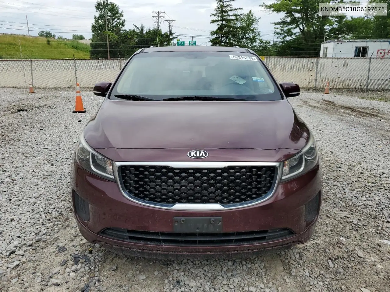 2016 Kia Sedona Lx VIN: KNDMB5C10G6197675 Lot: 62944545