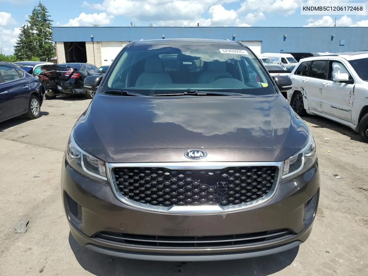 2016 Kia Sedona Lx VIN: KNDMB5C12G6172468 Lot: 62960095