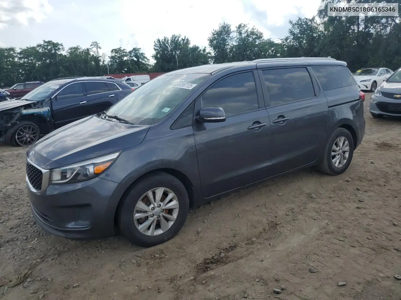 2016 Kia Sedona Lx VIN: KNDMB5C18G6165346 Lot: 62967125
