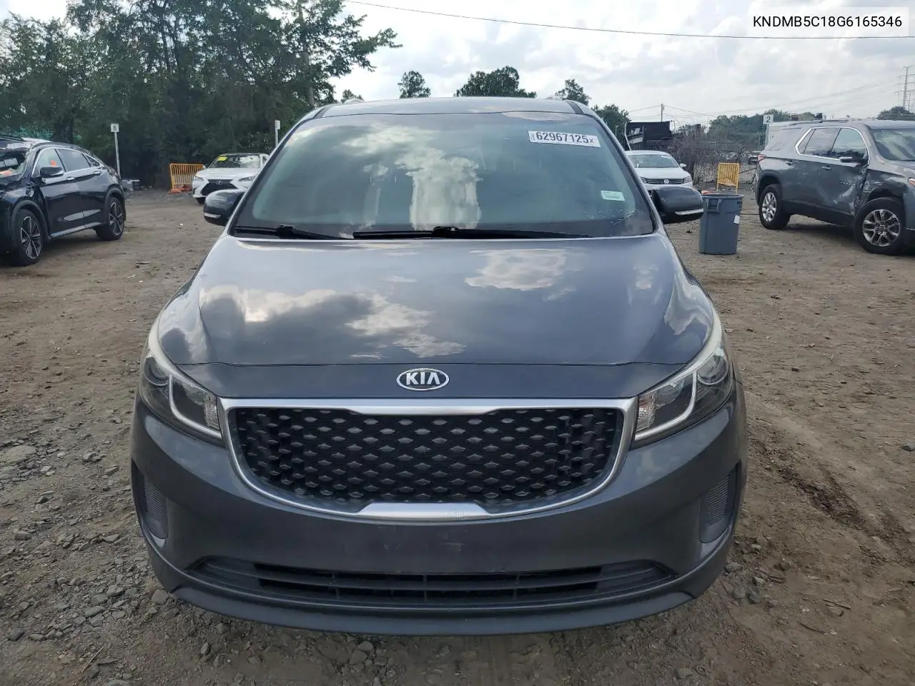 2016 Kia Sedona Lx VIN: KNDMB5C18G6165346 Lot: 62967125