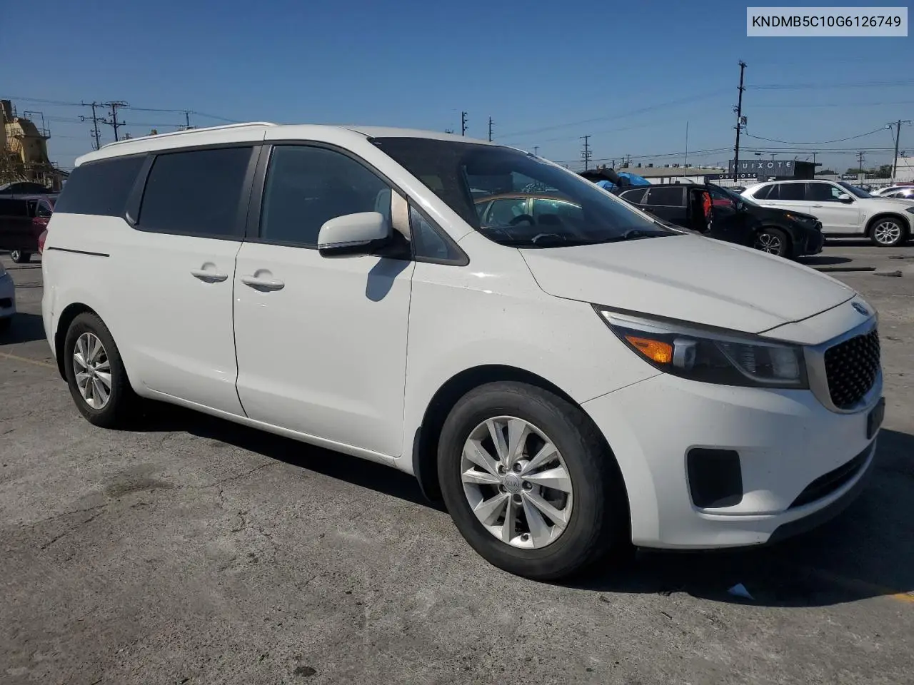 2016 Kia Sedona Lx VIN: KNDMB5C10G6126749 Lot: 63120415